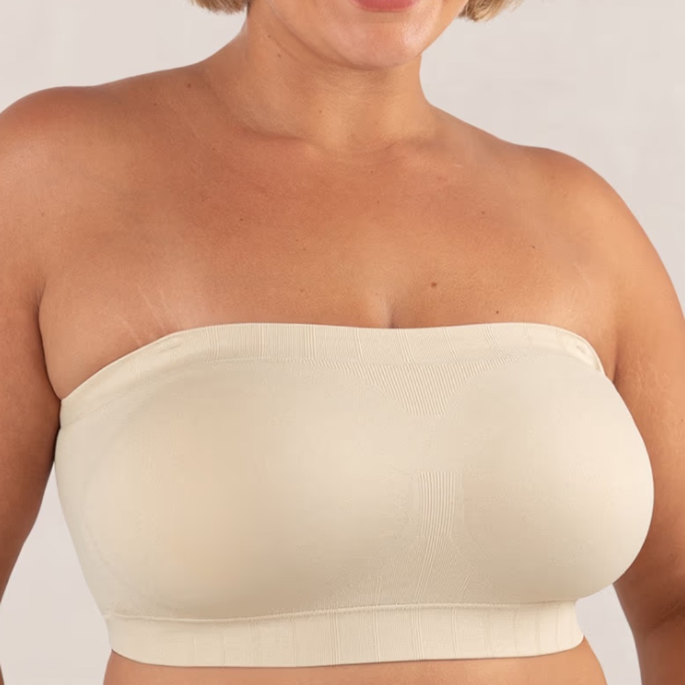 Shapermint Truekind® Strapless Bandeau Bra Sz 2XL Chai